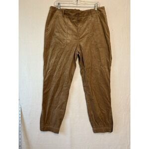 Banana Republic Light Brown Corduroy Pants Woman's Size 14 #1428